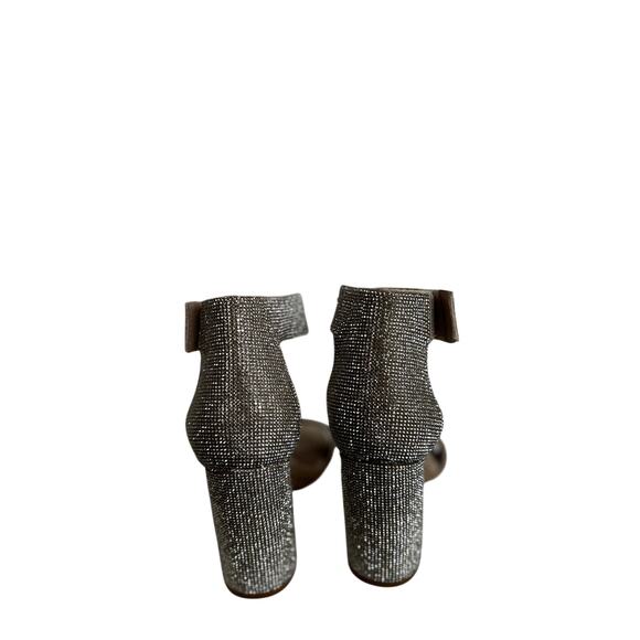 Jeffrey Campbell Kassidy Heels Sparkle Crystals Silver Party Glam NYE Sz 6 - Picture 2 of 7